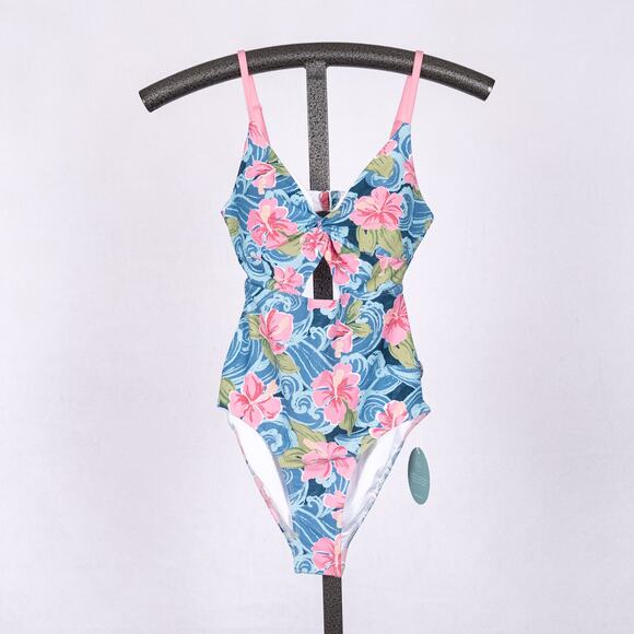 Caden Lane Other - Caden Lane Womens One-Piece Ohana Swimsuit XS Floral Hawaiian Tropical Beach UPF